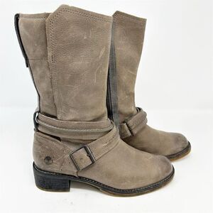 Timberland Whittemore Women's Brown Gray Leather Mid Calf Boots Size 6.5